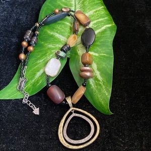 Silpada horn and pearl necklace